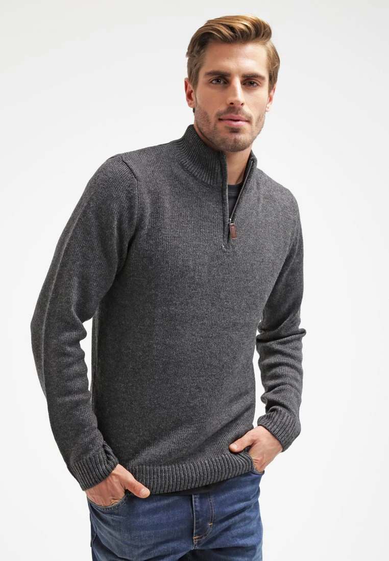 Pier One Strickpullover - Dark Grey Melange 1 Pier One Strickpullover - Dark Grey Melange