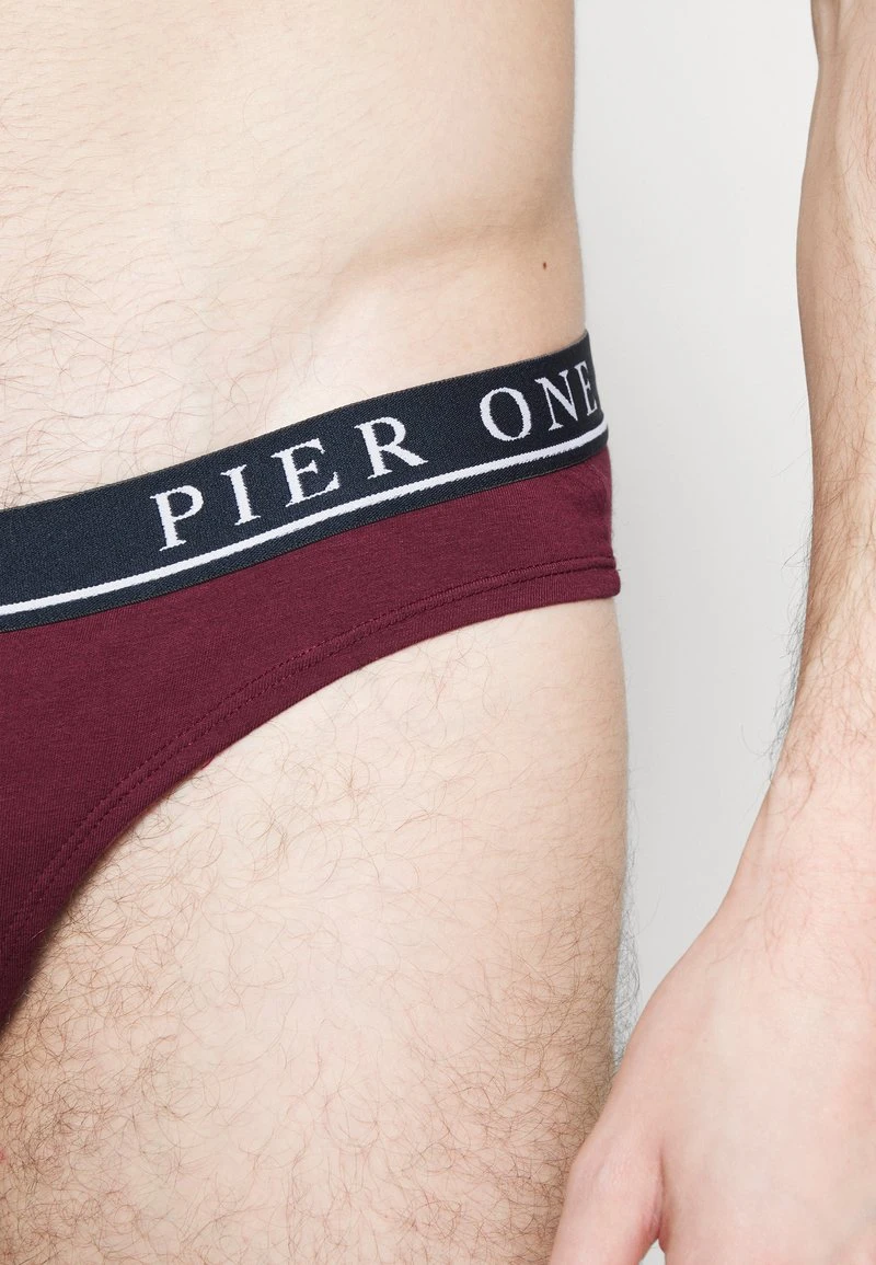 Pier One BRANDED WAISTBAND BRIEFS 3 PACK - Slip - Dark Blue /green/bordeaux 6 Pier One BRANDED WAISTBAND BRIEFS 3 PACK - Slip - Dark Blue /green/bordeaux – Bild 6