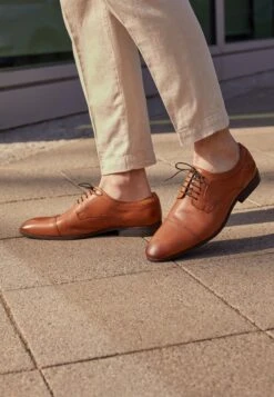 Pier One LEATHER - Business-Schnürer - Cognac -Pier One 45397042968846b6a0ce0bf51f94de33