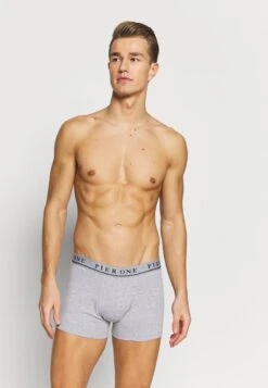 Pier One 5 PACK - Panties - Dark Blue/mottled Grey -Pier One e7caeaa5acd24759bda5c052f66c01a6 1